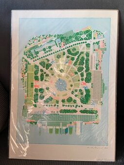 Predám grafiku Čierne diery Námestie Slobody