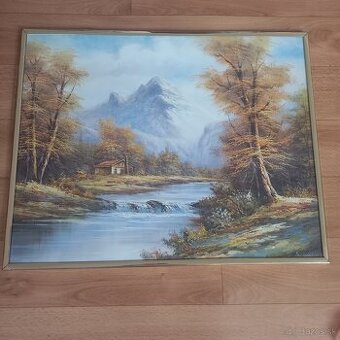 Obraz s pozlatenym ramom 51cm x 40cm - 1