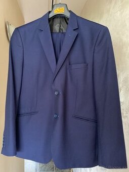 Modrý pánsky oblek - komplet