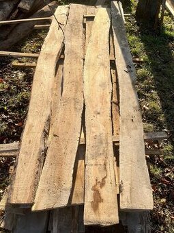 Dubové dosky neomietané