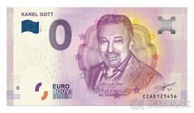 0€ bankovka/0 eurova bankovka - Karel Gott, SNP1, Baťovany