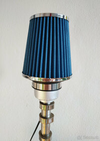 Lampa z autodielov - modrá