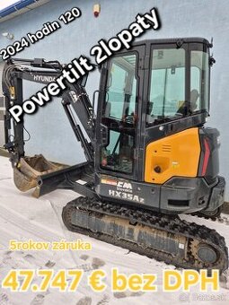 3,9 t bager Hyundai HX35AZ s powert. - Akcia + zľava