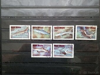 Poštové známky č.761 - Vietnam - žraloky