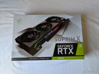 Nvidia MSI GeForce RTX 3070 SUPRIM X 8G LHR (Rezervovaná)