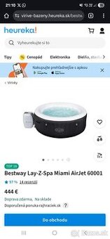 Vírivka Bestway Lay-Z-Spa Miami AirJet 60001