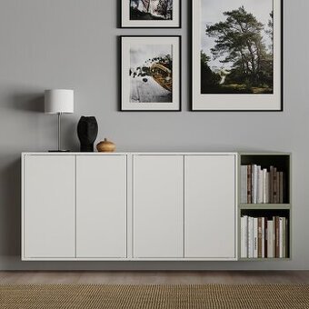 Predám IKEA EKET – 4ks, biela, 70x35x70 cm, vrátane koľaj.