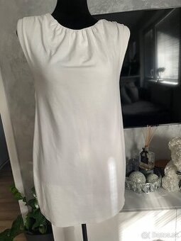 Zara dámske biele šaty M