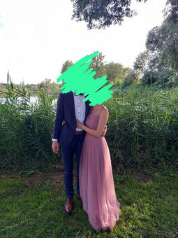 Šaty spoločenské dámske dlhé, veľkosť č. 36/S - 1