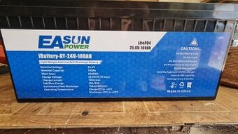 Predám novú batériu lifepo4 24V 100Ah 2.6Kw