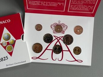 Monako set mincí 2025