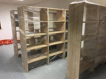 Predám knižnice, policové regále , obchodné regále NOVE 200x