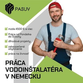 Vodoinštaláter - nástup ihneď