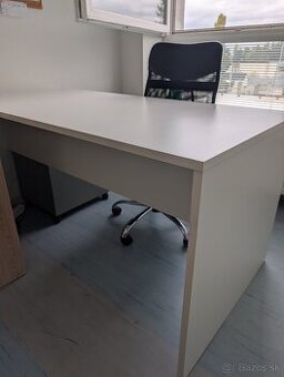 PC stôl, dub artisan/biela, RIOMA TYP 11