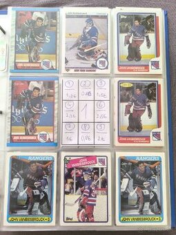 Hokejové kartičky - John Vanbiesbrouck 1