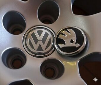 Stredové Krytky (Pukličky) Kolies pre VW a ŠKODA
