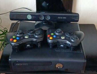 Predám xbox360+kinect+11 hier