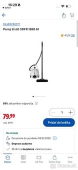 Silvercrest parný čistič sdfr 1500 a1