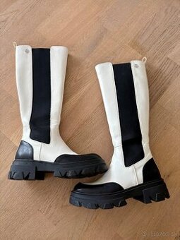 Dámske kožené čižmy veľkosť 36, zn. Liu Jo