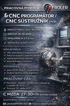 CNC PROGRAMÁTOR / CNC SÚSTRUŽNÍK