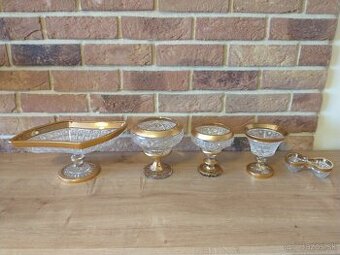 kryštál, sklo,  žardiniéra, misa