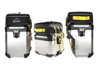 Tašky na kufry, celé černé, sada 3 ks