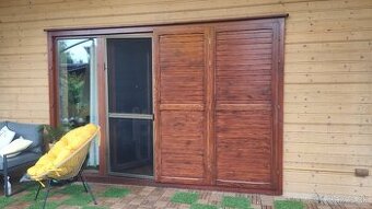 Predám okenice na terasové dvere