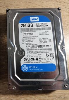 Predám nepoužité WD HDD 250GB 3,5"