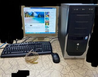 Predám kancelárski pc z Win 7 cpu 2 jadro 2 gb ram 80 gb hdd