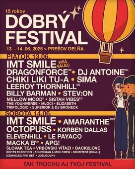 Dobrý festival 1listok