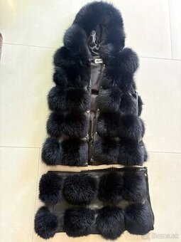 Extravagantná vesta z pravej líšky