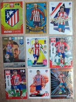 Atletico Madrid - futbalové kartičky