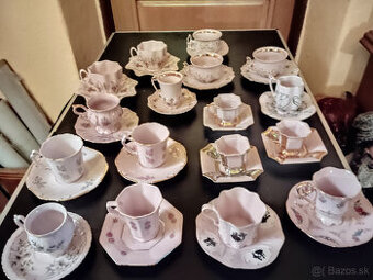 Salky podsalky ruzovy porcelan.