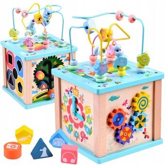 Drevenná multiaktívna kocka