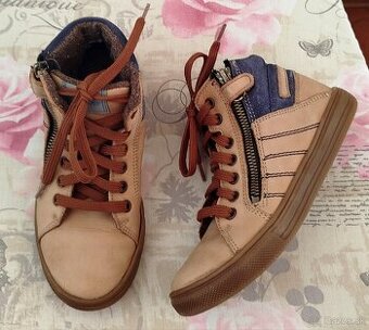 Kožené prechodné členkové topánky Richter, veľ. 31