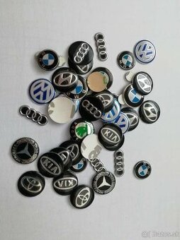 Nové ventilky na kolesá auta + tvrdené nálepky na kľuče