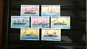 Poštové známky č.117 - Nikaragua - lode komplet