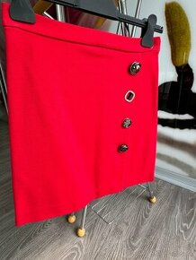 Červená mini sukňa Pinko