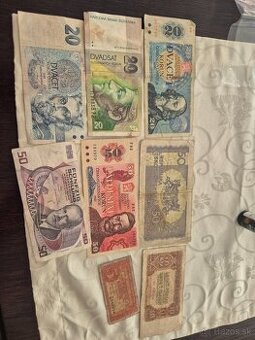 Predam stare ceskoslovenske bankovky peniaze