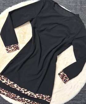 Šaty blk/leopard M