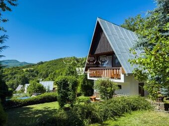 Rekreačná chata s panoramatickým výhľadom na vrch Sitno