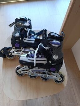Nové detské nastaviteľné kolieskové korčule