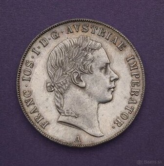 Strieborný Konvenčné Toliar FJ I. 1856 A - Vzácnejšie Top