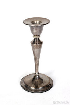 Postriebrený svietnik starožitný