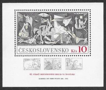 ČESKOSLOVENSKO 🖼️(VIC.861.)Pablo Picasso 1981 blok č.45