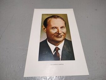 plagát - portrét Alexander Dubček - 1