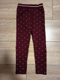 Dievčenské oteplené legíny, veľkosť 116