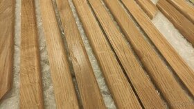 Drevené podlahové lišty masív dub lak
