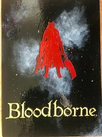 Ručne vyrezávaný a maľovaný obraz Bloodborne