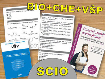 SCIO - testy, BIO, CHE, VŠP, príprava z biológie,